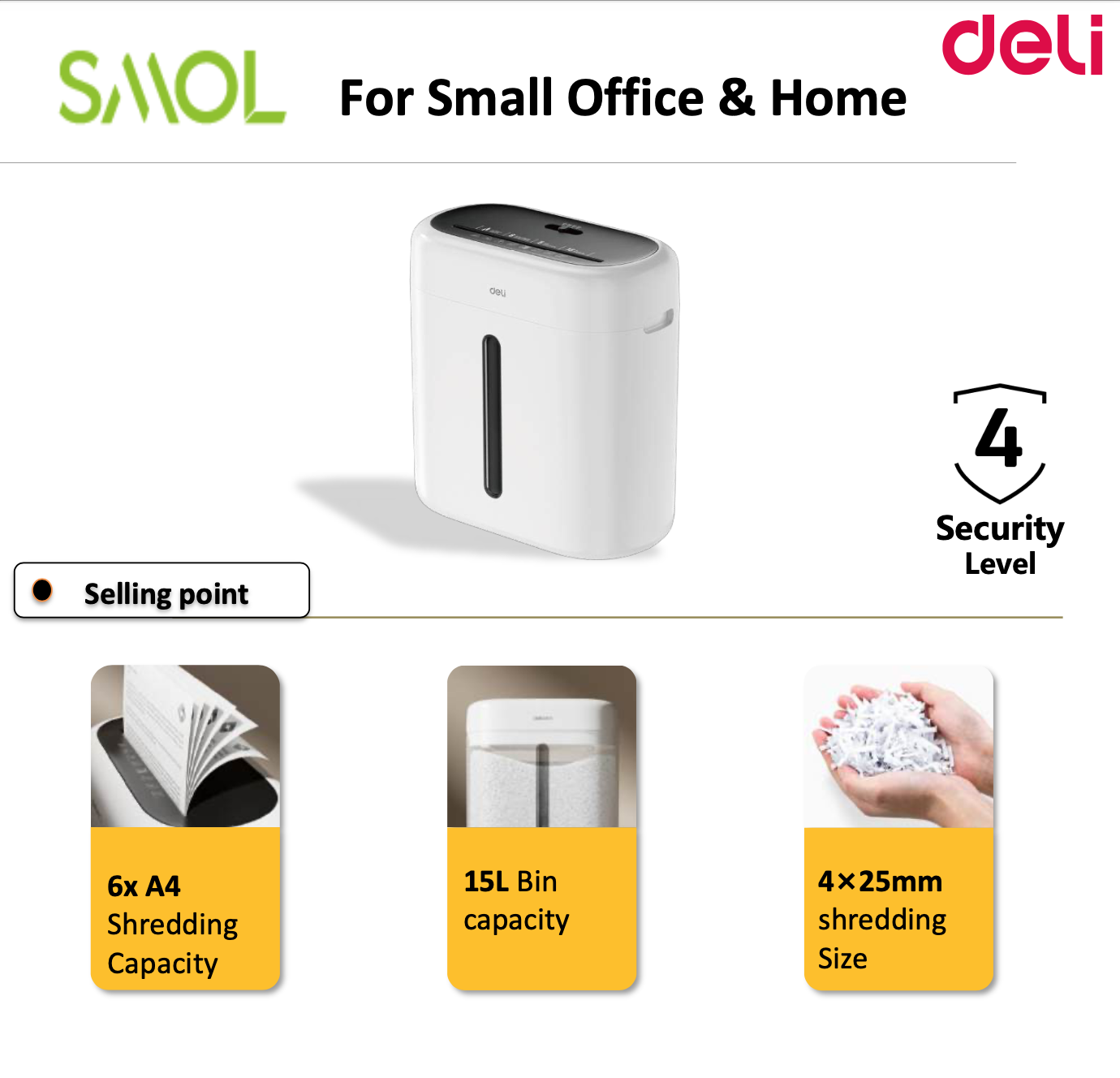 Máy huỷ tài liệu Deli ET001 0944523668