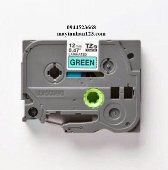 NHÃN IN TZE-731 CHỮ ĐEN NỀN XANH LÁ CÂY 12MM X 8M NHÃN IN TZE-731 CHỮ ĐEN NỀN XANH LÁ CÂY 12MM X 8M